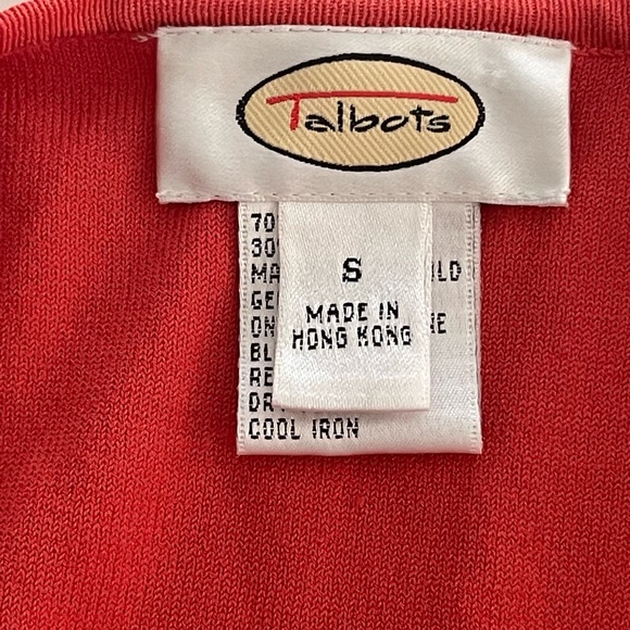 Talbots Orange Open Cardigan - Picture 6 of 9
